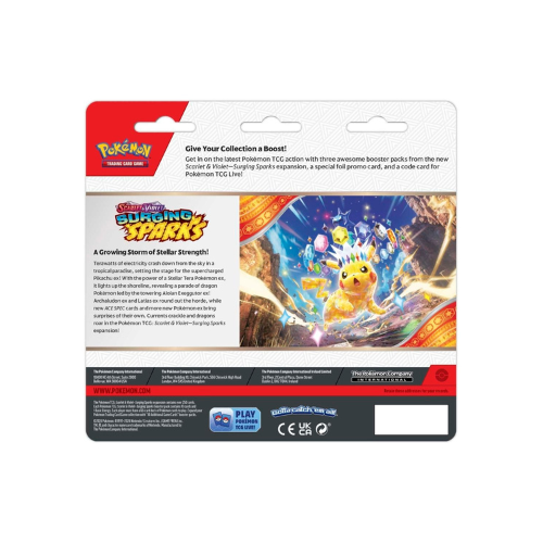 Pokémon TCG: Surging Sparks 3 Booster Packs & Quagsire Promo Card
