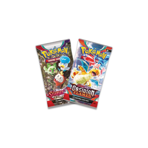 Pokémon TCG: Palafin, Baxcalibur & Garganacl Cards with 2 Booster Packs & Coin (Obsidian Flames & S/V Base)