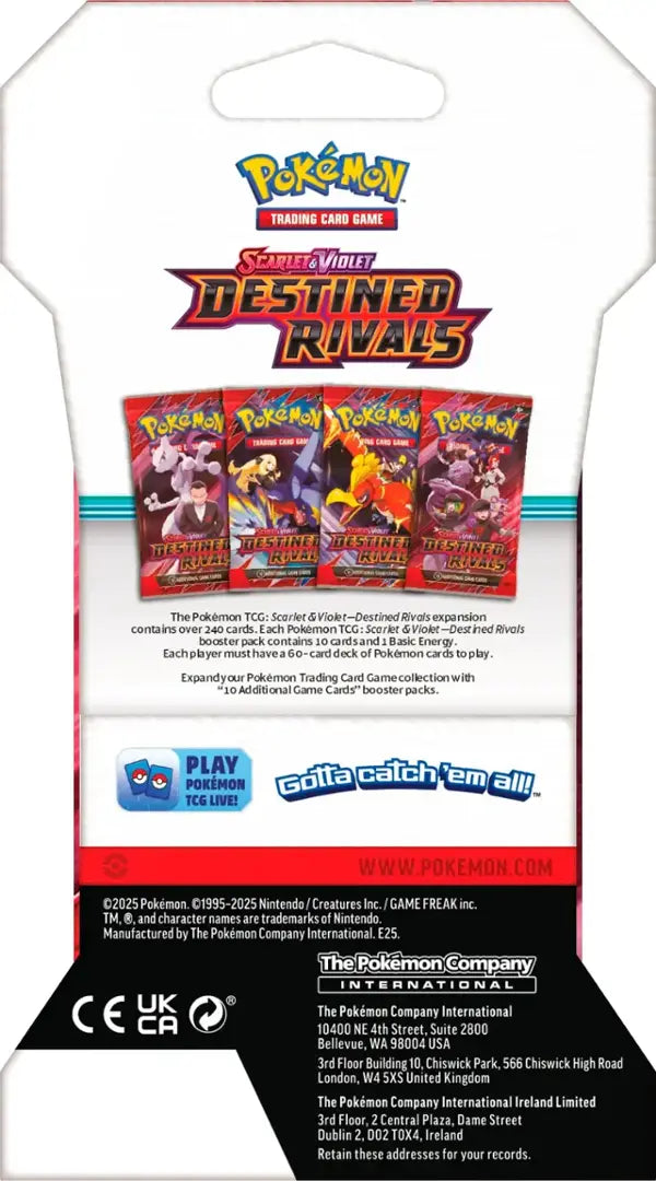 Pokémon TCG: Destined Rivals Sleeved Booster Pack