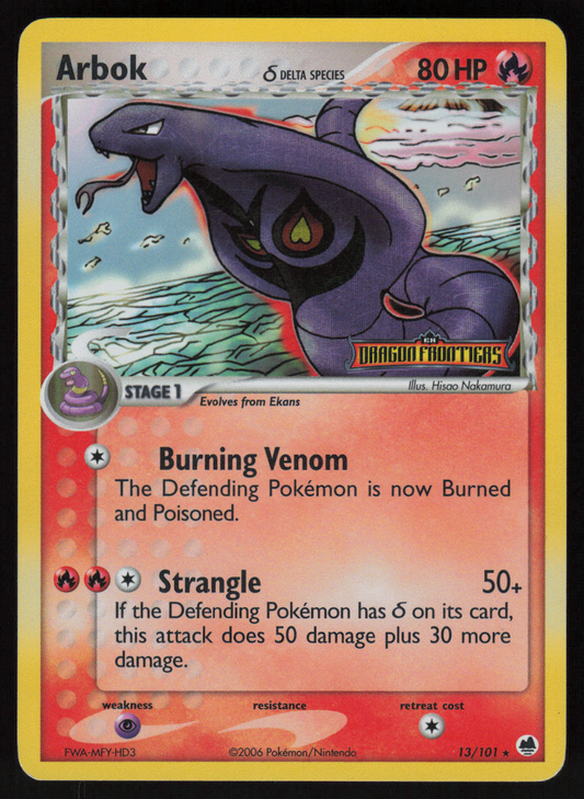 Arbok (Delta Species) Rare Dragon Frontiers 13/101 NM