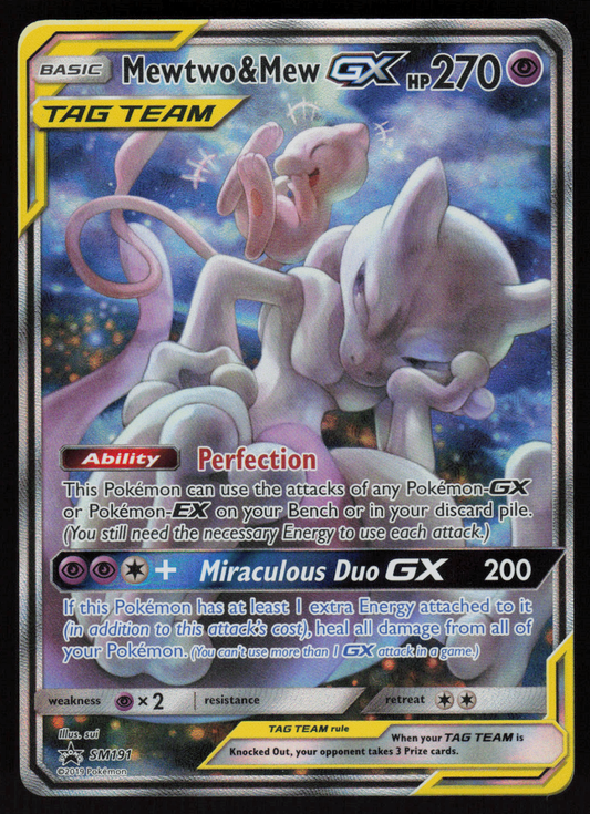 Mewtwo & Mew GX Promo SM Promos SM191 LP