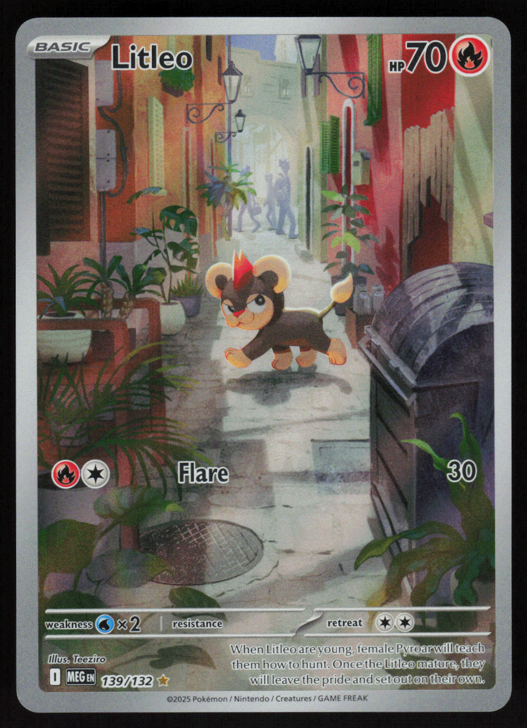 Litleo - Illustration Rare ME01: Mega Evolution 139/132 NM