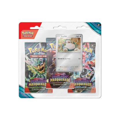 Pokémon TCG: Twilight Masquerade 3 Booster Packs & Snorlax Promo Card