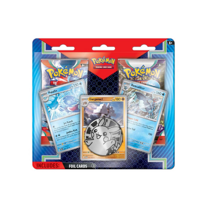 Pokémon TCG: Palafin, Baxcalibur & Garganacl Cards with 2 Booster Packs & Coin (Obsidian Flames & S/V Base)