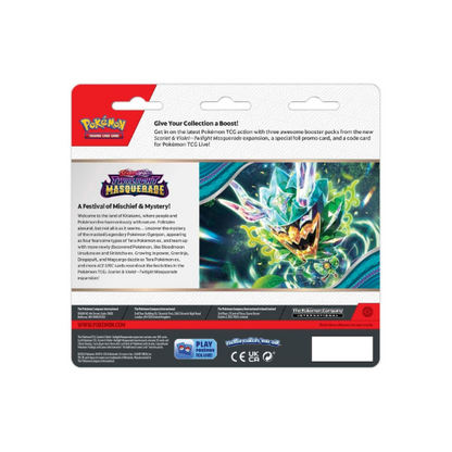 Pokémon TCG: Twilight Masquerade 3 Booster Packs & Snorlax Promo Card