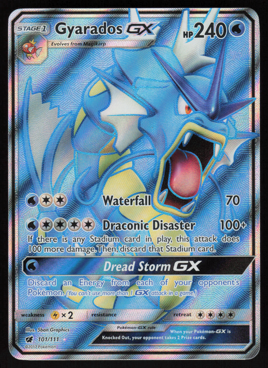 Gyarados GX (Full Art) Ultra Rare SM - Crimson Invasion 101/111 NM