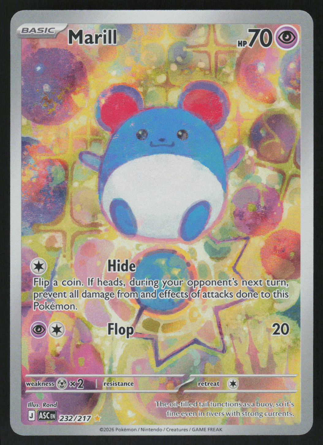 Marill Illustration Rare ME: Ascended Heroes 232/217 NM