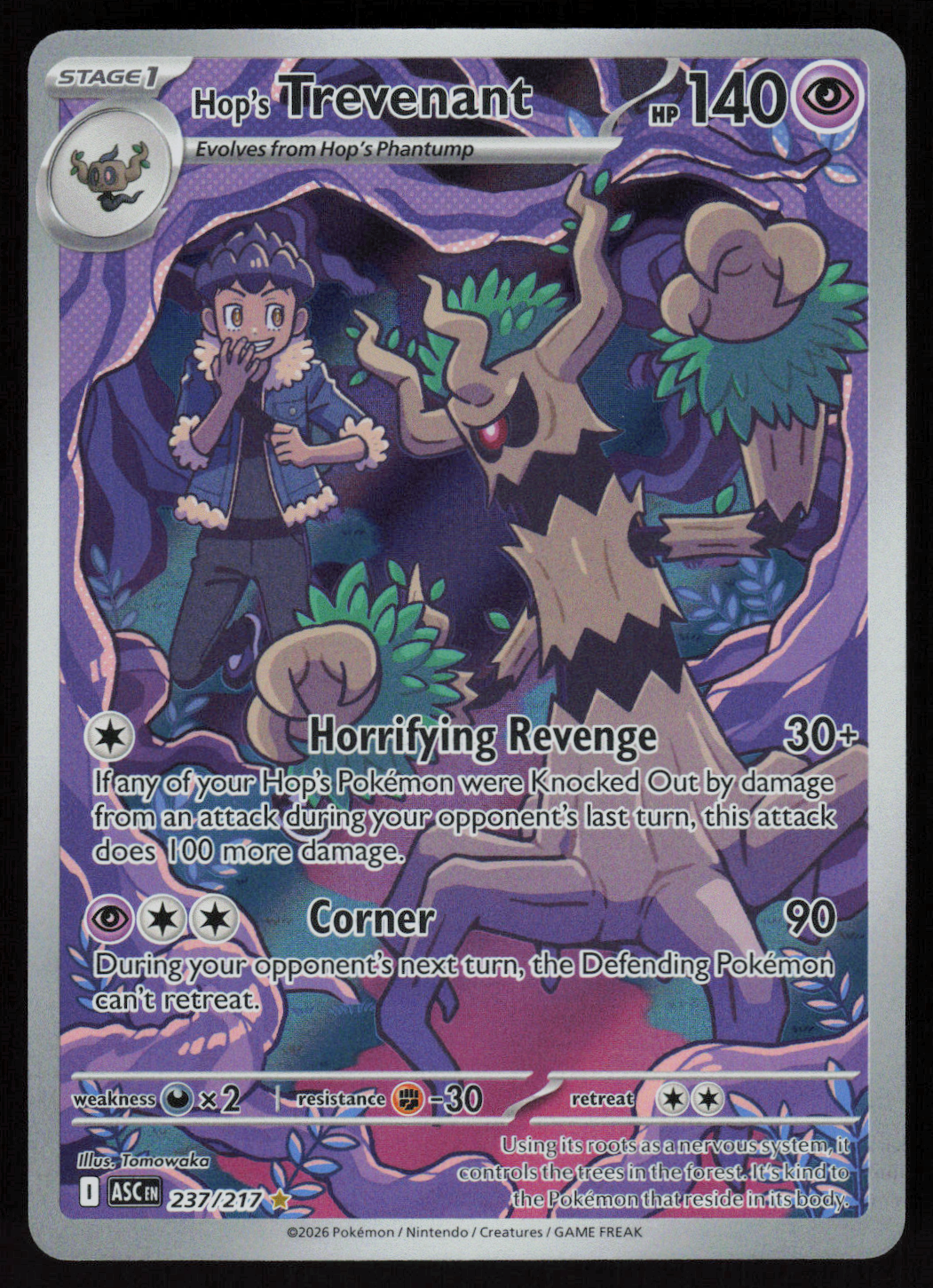 Hop's Trevenant - Illustration Rare ME: Ascended Heroes 237/217 NM