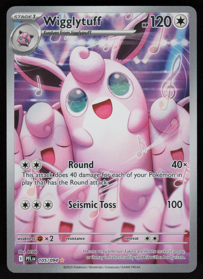 Wigglytuff Illustration Rare ME02: Phantasmal Flames 105/094 NM