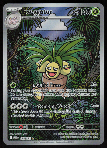 Exeggutor Illustration Rare ME01: Mega Evolution 135/132 NM