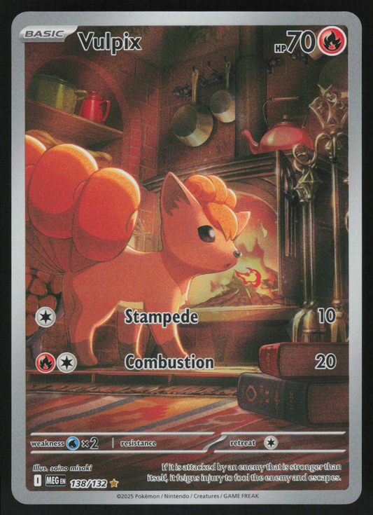 Vulpix Illustration Rare ME01: Mega Evolution 138/132 NM
