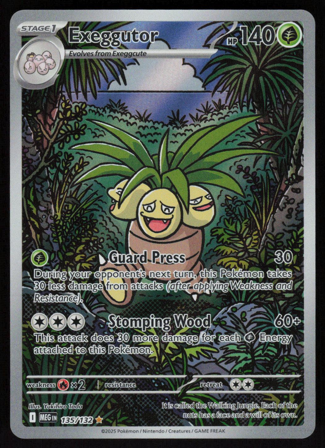 Exeggutor Illustration Rare ME01: Mega Evolution 135/132 NM