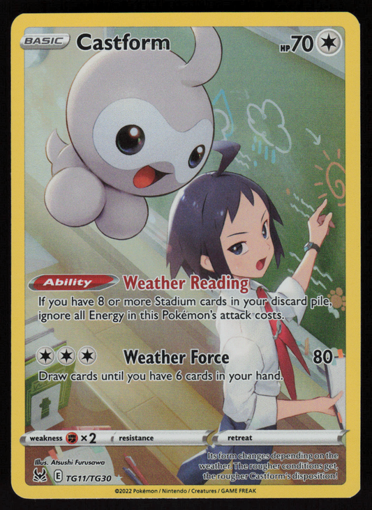 Castform Ultra Rare SWSH11: Lost Origin Trainer Gallery TG11/TG30 NM
