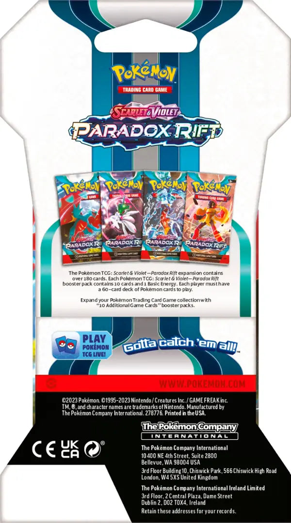 Pokémon TCG: Paradox Rift Sleeved Booster Pack