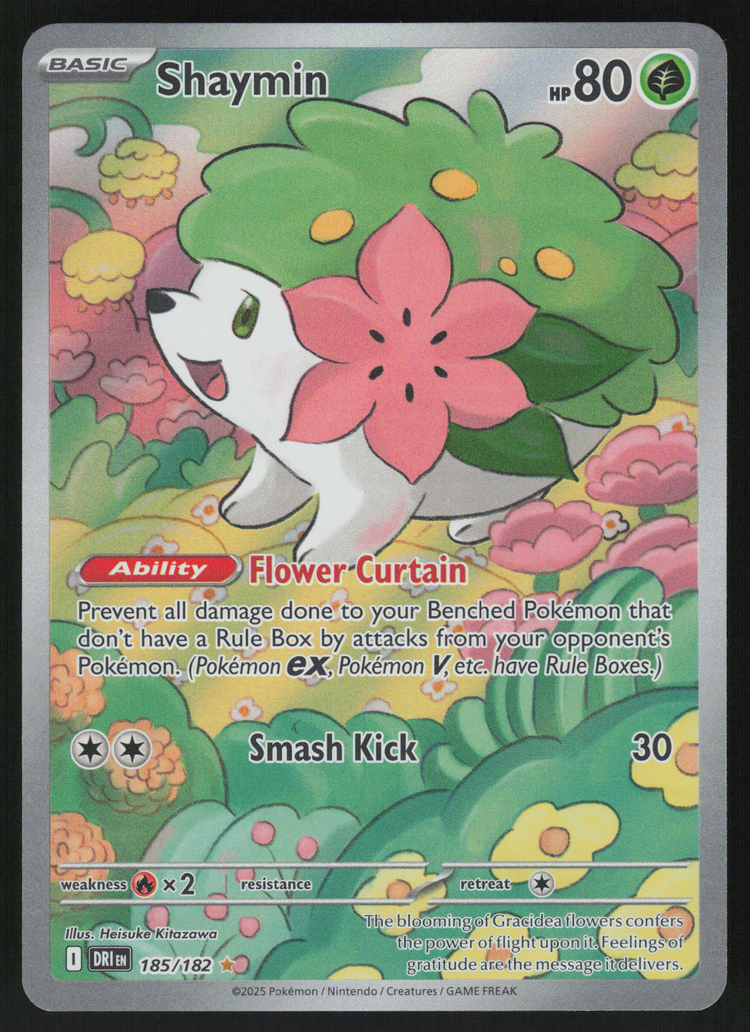 Shaymin Illustration Rare SV10: Destined Rivals 185/182 NM