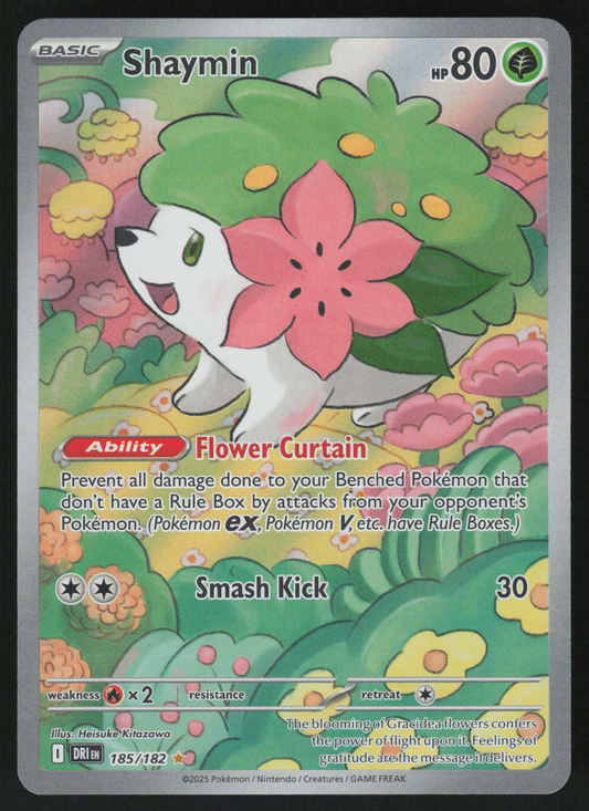 Shaymin Illustration Rare SV10: Destined Rivals 185/182 NM
