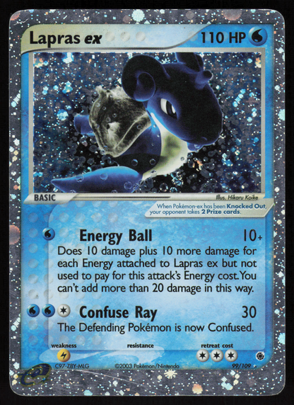 Lapras ex Ultra Rare Ruby and Sapphire 99/109 HP