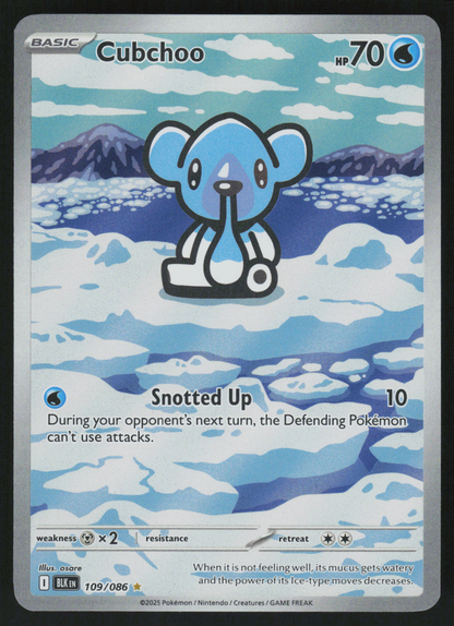 Cubchoo Illustration Rare SV: Black Bolt 109/086 NM