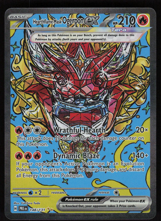 Hearthflame Mask Ogerpon ex Special Illustration Rare SV: Prismatic Evolutions 148/131 NM