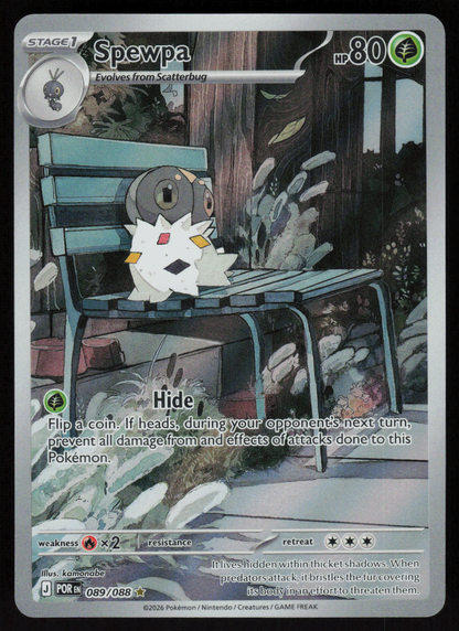 Spewpa Illustration Rare ME03: Perfect Order 089/088 NM