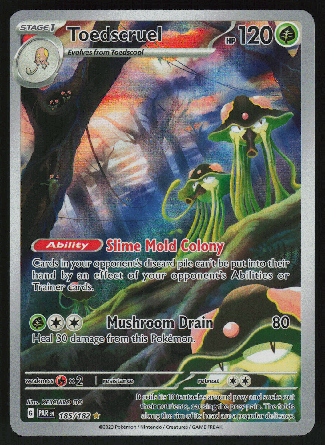 Toedscruel - Illustration Rare SV04: Paradox Rift 185/182 NM