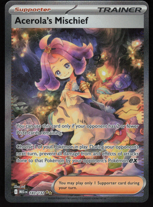 Acerola's Mischief Special Illustration Rare ME01: Mega Evolution 183/132 NM