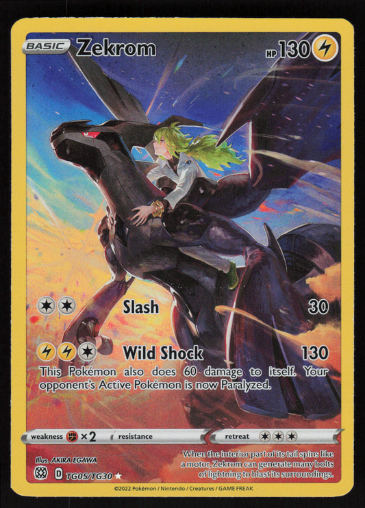 Zekrom Ultra Rare SWSH09: Brilliant Stars Trainer Gallery TG05/TG30 NM