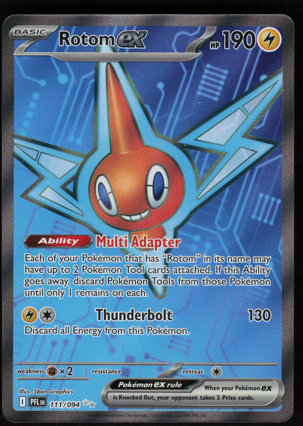 Rotom ex Ultra Rare ME02: Phantasmal Flames 111/094 NM