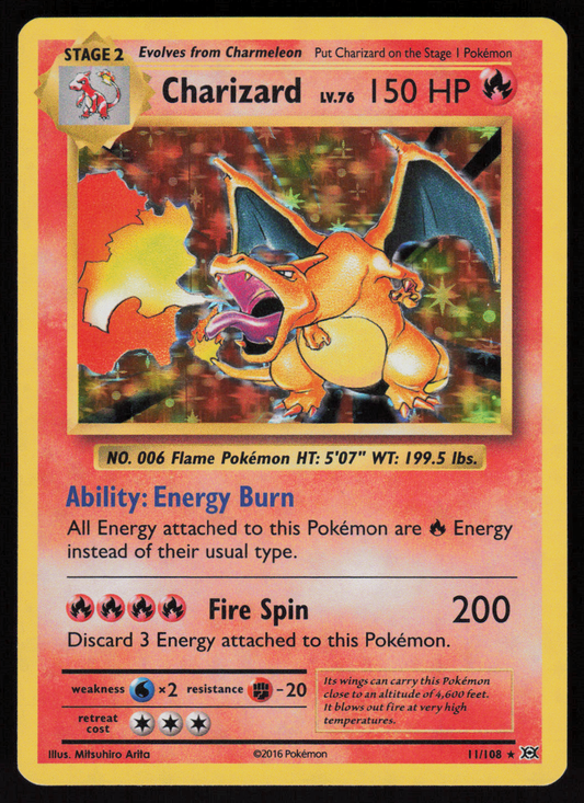 Charizard Holo Rare XY - Evolutions 11/108 LP