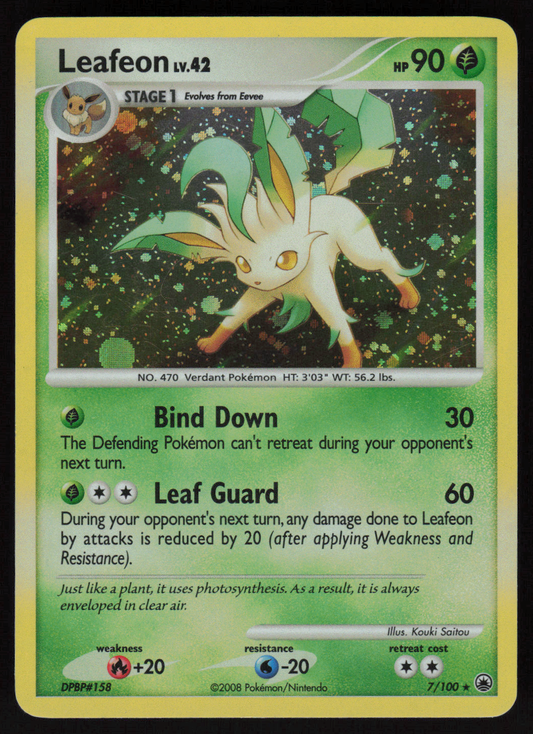 Leafeon (7) Holo Rare Majestic Dawn 7/100 LP