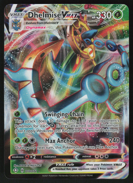 Dhelmise VMAX Ultra Rare Shining Fates 010/072 NM