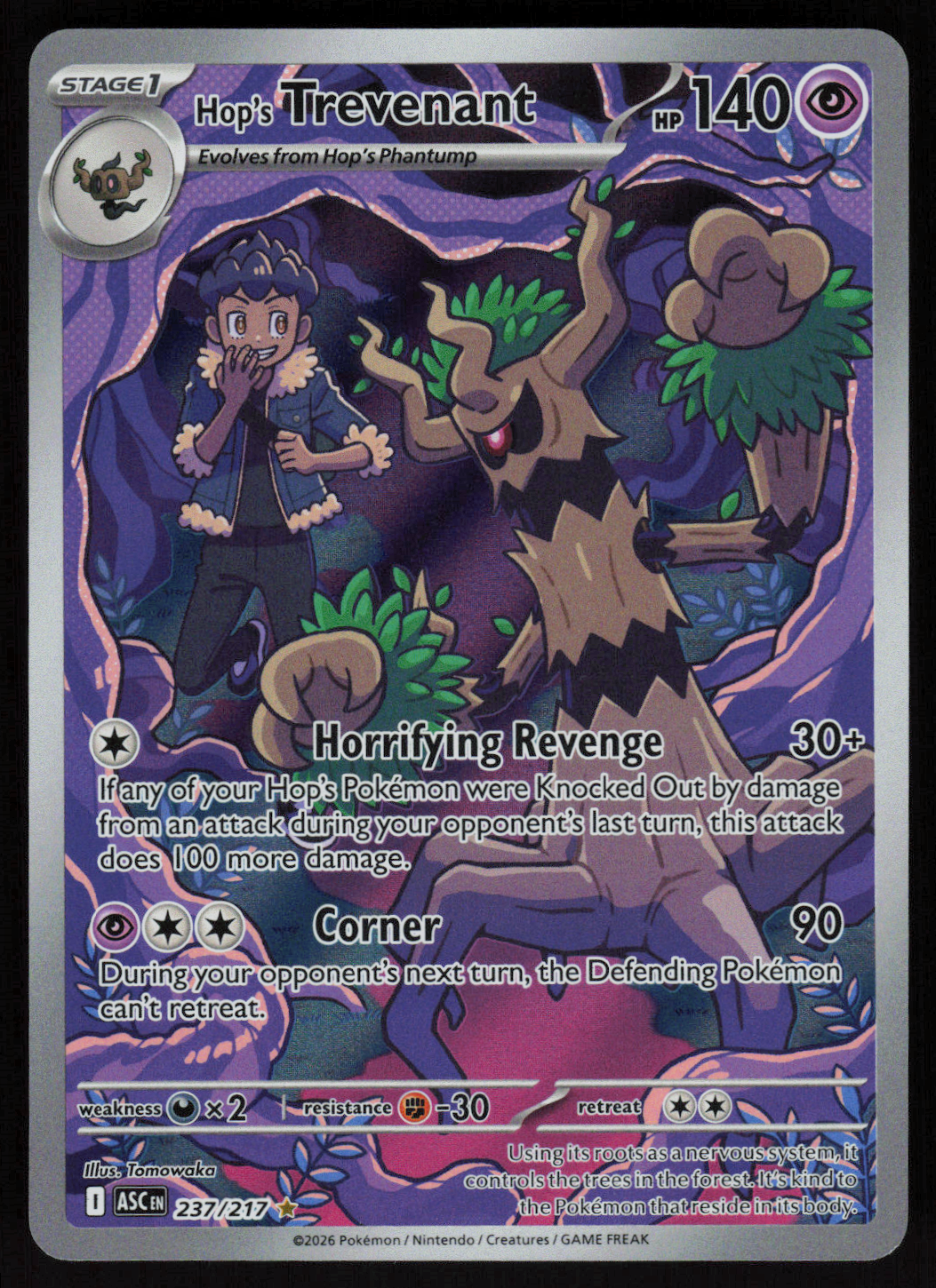 Hop's Trevenant - Illustration Rare ME: Ascended Heroes 237/217 NM