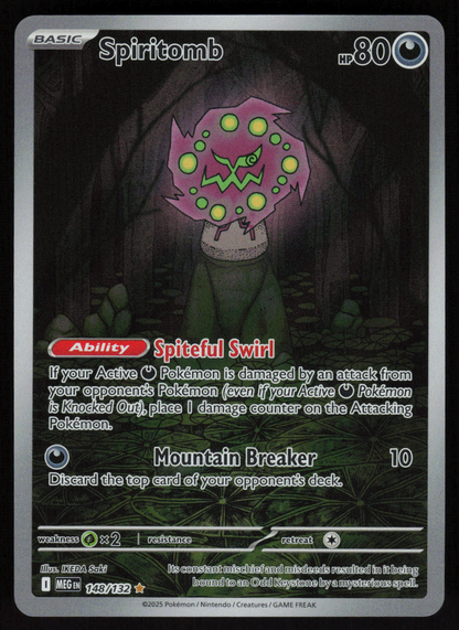 Spiritomb Illustration Rare ME01: Mega Evolution 148/132 NM