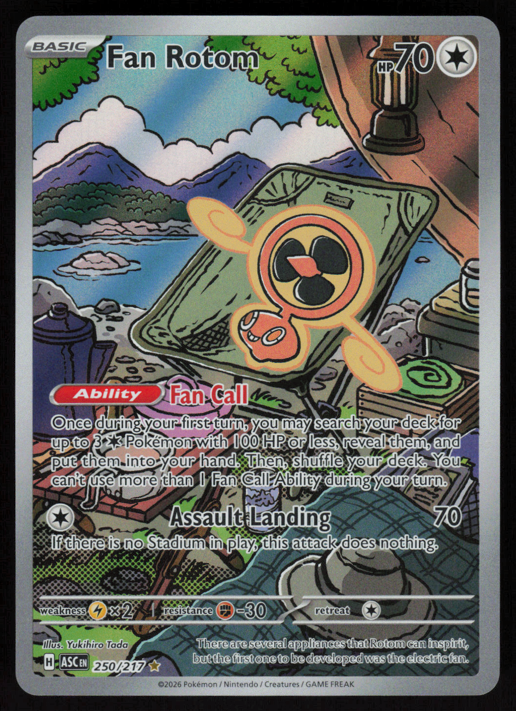 Fan Rotom Illustration Rare ME: Ascended Heroes 250/217 NM
