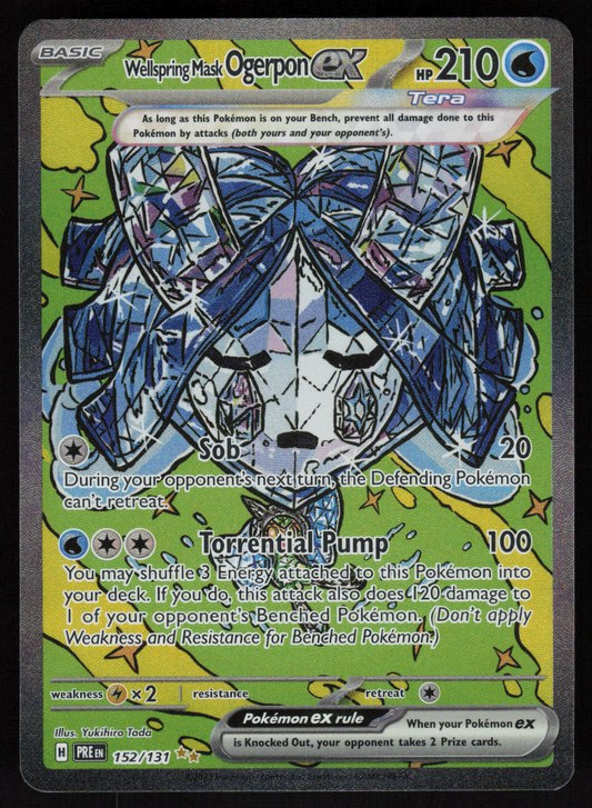 Wellspring Mask Ogerpon ex Special Illustration Rare SV: Prismatic Evolutions 152/131 NM