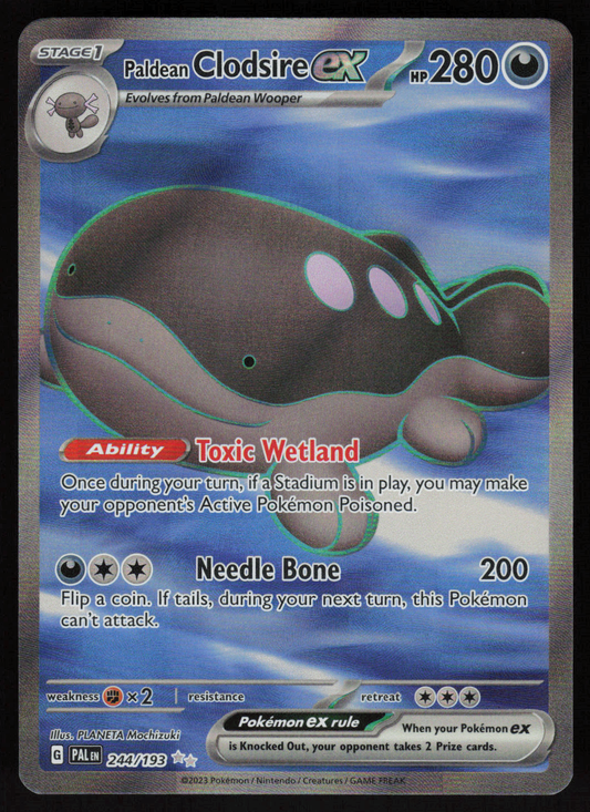 Paldean Clodsire ex Ultra Rare SV02: Paldea Evolved 244/193 NM