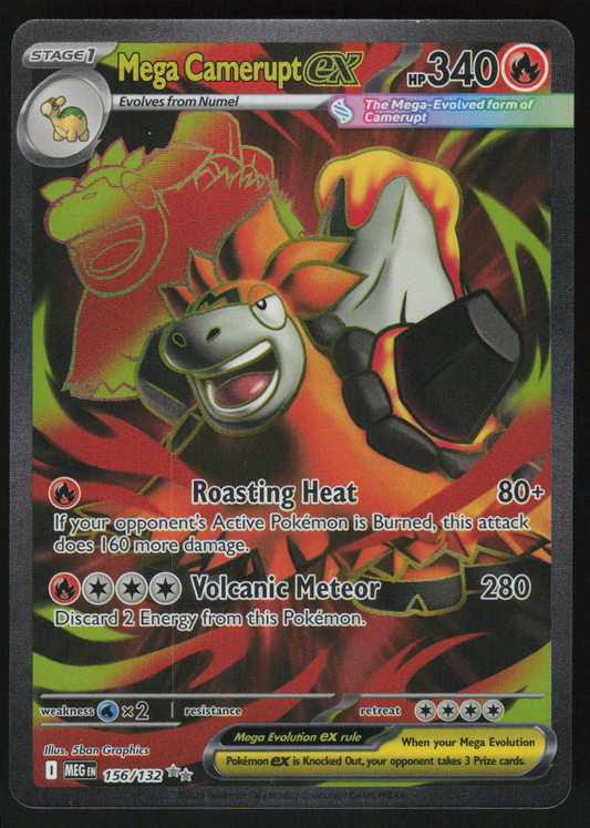 Mega Camerupt ex Ultra Rare ME01: Mega Evolution 156/132 NM