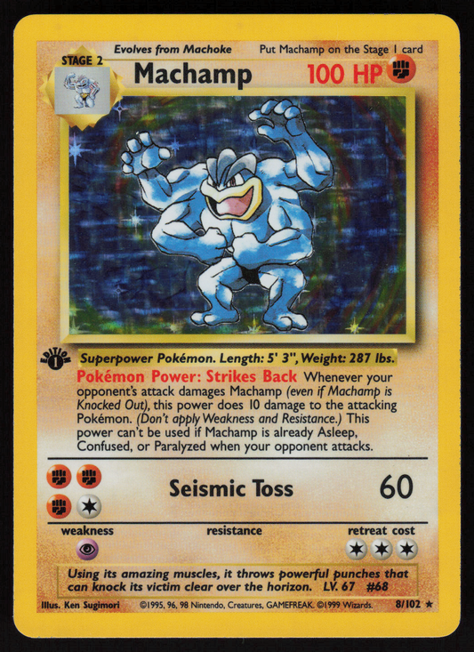 Machamp - 8/102 Holo Rare Deck Exclusives 008/102 NM