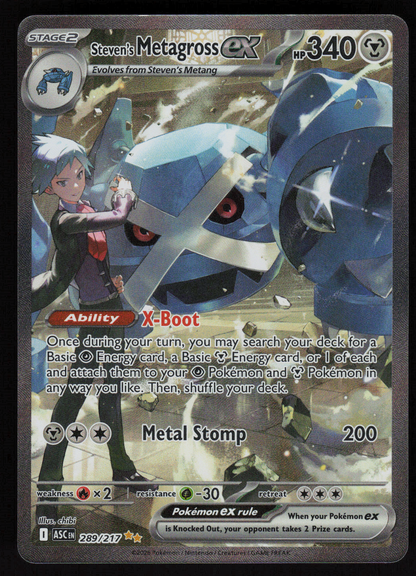Steven's Metagross ex Special Illustration Rare ME: Ascended Heroes 289/217 NM