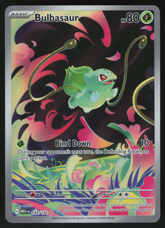 Bulbasaur Illustration Rare ME01: Mega Evolution 133/132 NM