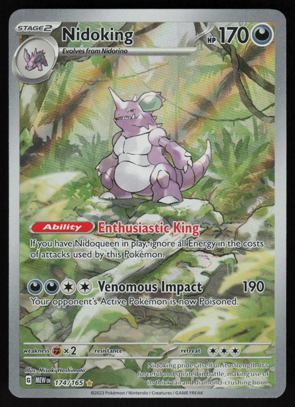 Nidoking Illustration Rare SV: Scarlet & Violet 151 174/165 LP