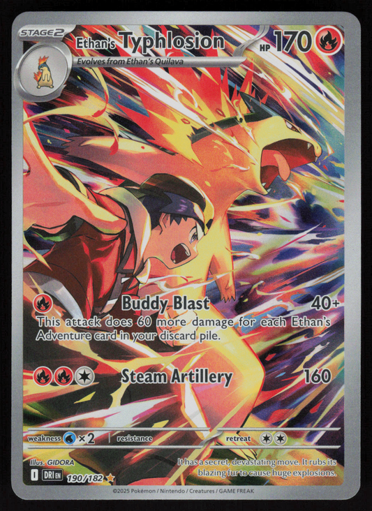 Ethan's Typhlosion Illustration Rare SV10: Destined Rivals 190/182 NM