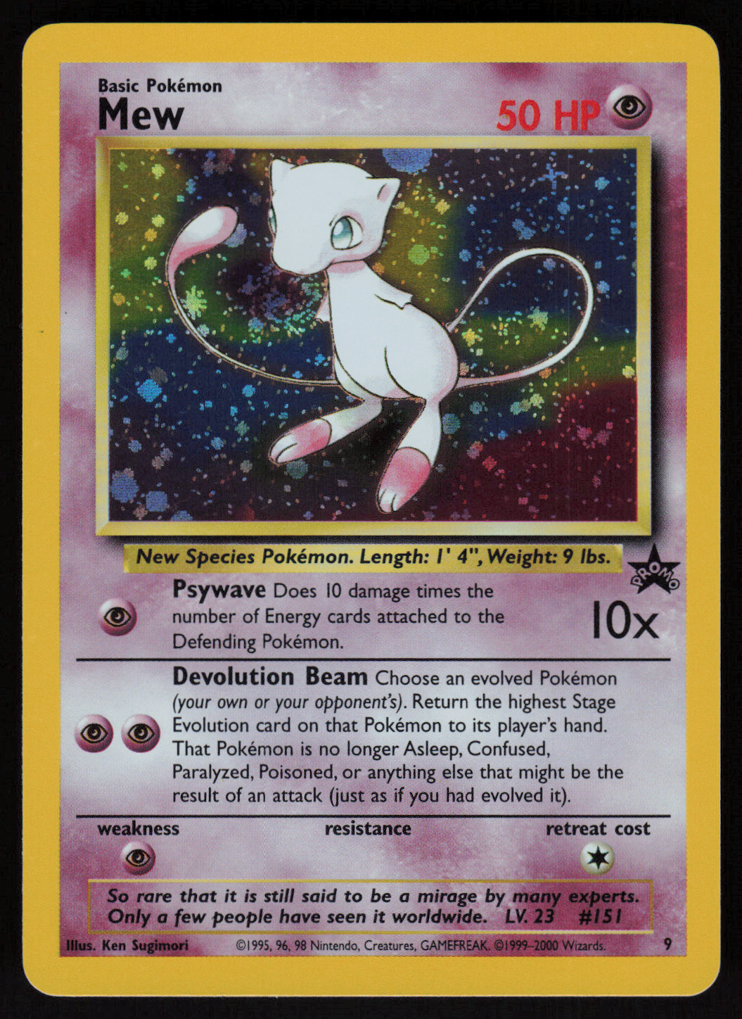 Mew (9) Promo WoTC Promo 09/53 NM