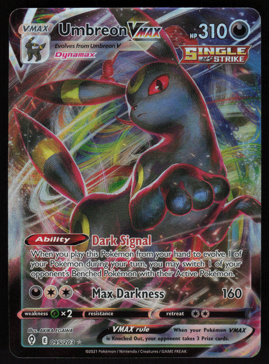 Umbreon VMAX Ultra Rare SWSH07: Evolving Skies 095/203 LP