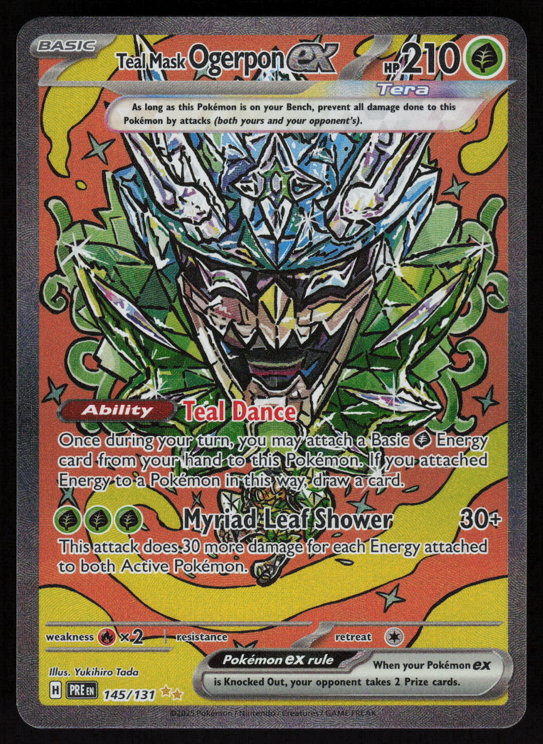Teal Mask Ogerpon ex SIR SV: Prismatic Evolutions 145/131 NM