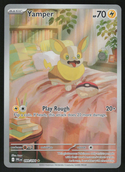 Yamper - Illustration Rare ME02: Phantasmal Flames 099/094 NM